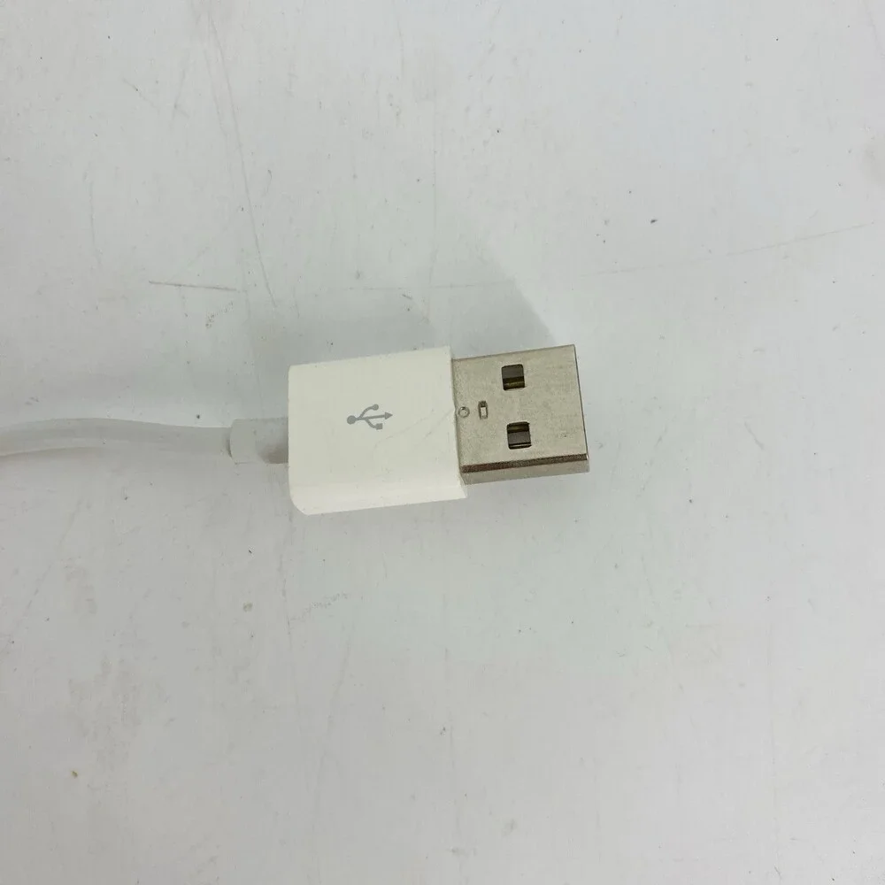 Apple Mac Genuine USB Keyboard White Silver Wired Keyboard A1243 Aluminum